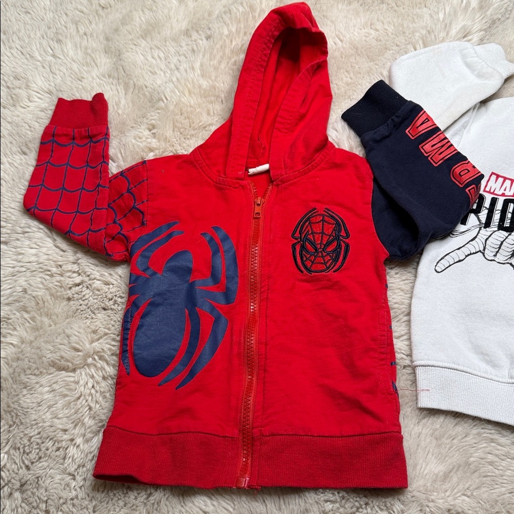 🍄3T Marvel Spider-Man Kids Hoodie red/white kid tales